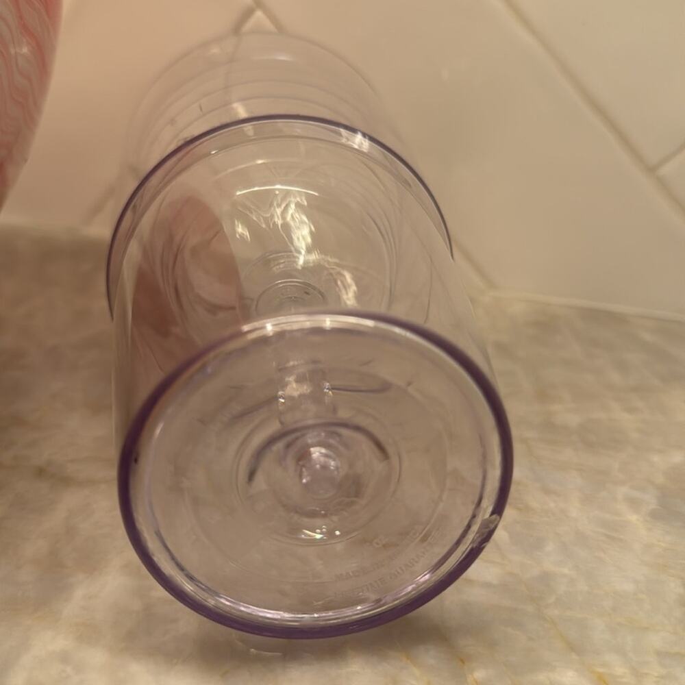 TERVIS Tumbler 16 oz Clear Encased Wine Glass Goblet Cup UT Texas Longhorn - Picture 4 of 4